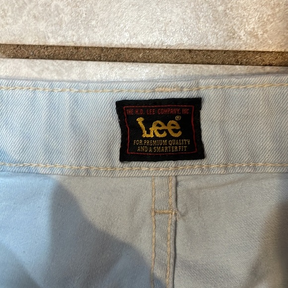 LEE Heritage Carpenter Distressed Slim Crop Jeans 8 - Picture 3 of 7